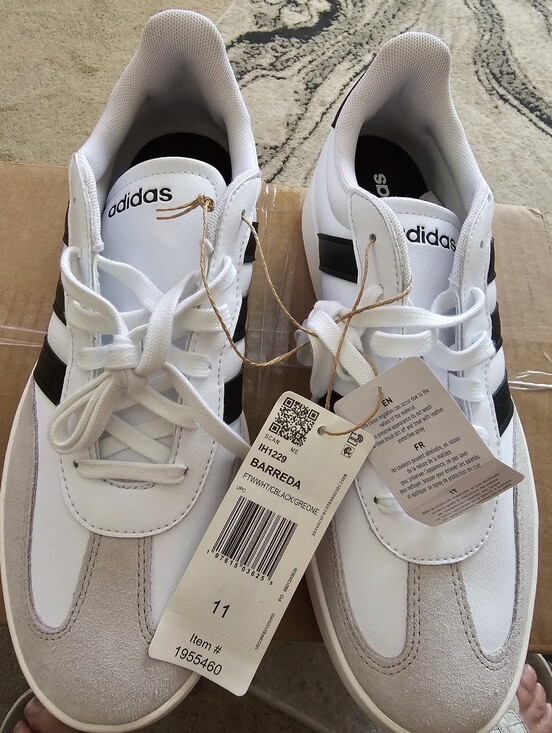 adidas Shoes - adidas Women's Barreda Leather and Suede Low Top Sneakers  Size 11 New